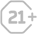 21+ age restriction icon